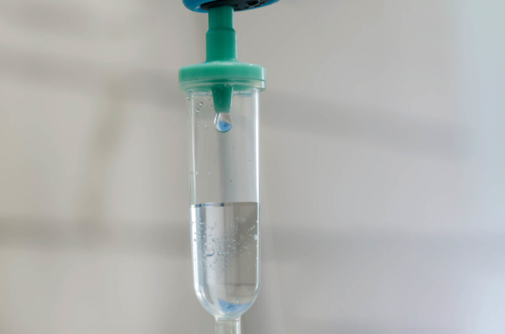 dextrose in the glass
