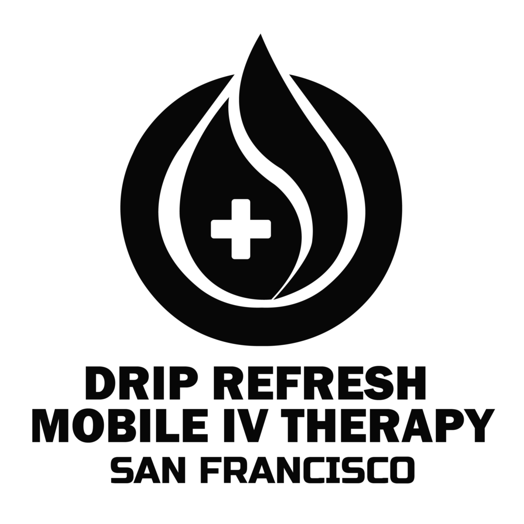 drip refresh mobile iv therapy black square logo